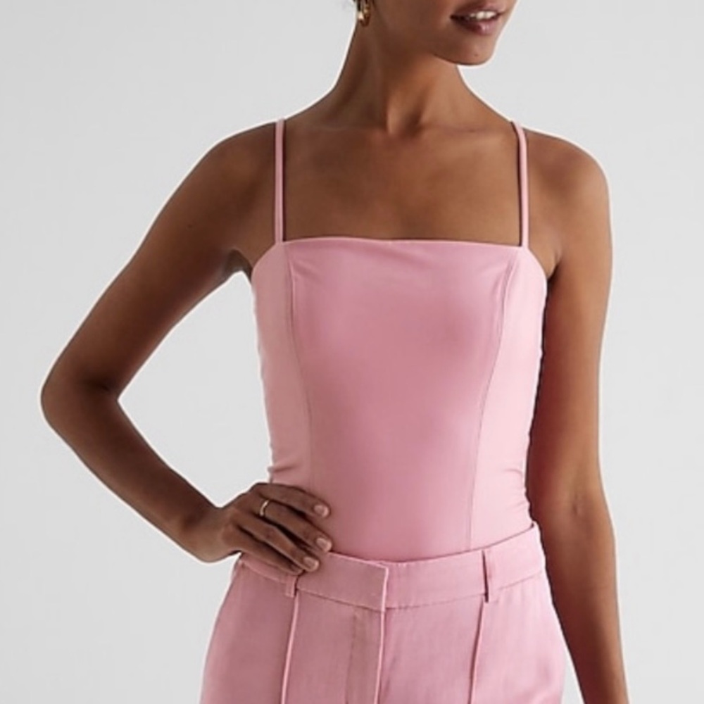 Pink Spaghetti Strap Top